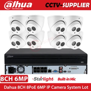 DaHua NVR4208-8P-4KS3 1U 8PoE 2HDDs Lite AI NVR IPC-HDW4631C-A 6MP IP Camera Lot - Picture 1 of 22