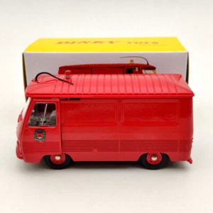 Atlas Dinky Toys 570 P Fourgon Peugeot J7 Version Pompiers Diecast Models 1/43 - Foto 1 di 8