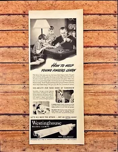 Westinghouse Mazda Lamps Sailor Teaching Kids Knots WWII Vintage Print Ad 1944 - Picture 1 of 5