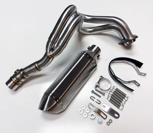 Silenciador de tubo de cabezal de sistema de escape completo para Kawasaki Ninja 650 Z650 2017-2023 - Imagen 1 de 3