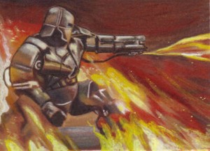 IRON MAN Tony Stark Mark 1 Suit MARVEL AVENGERS  Sketch Card PRINT 1 of 15 ART