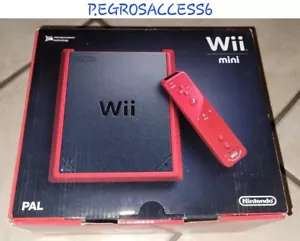 Nintendo Wii Mini Red and Black Console - New - Picture 1 of 6