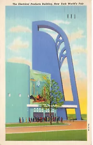NUEVA YORK CIUDAD NY FERIA MUNDIAL 1939 PRODUCTOS ELÉCTRICOS BLDG POSTAL 021924 T - Imagen 1 de 2