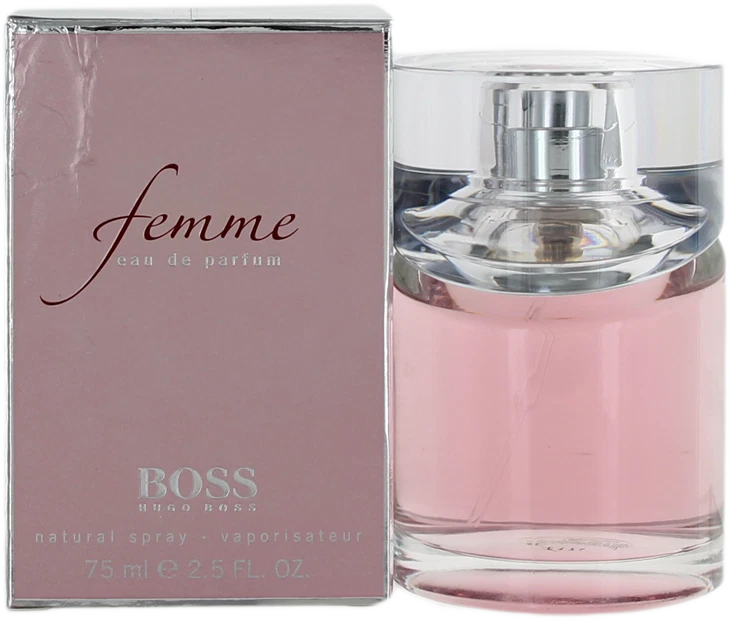 Perfume en aerosol Femme By Hugo Boss para mujer EDP 2,5 OZ usado en compras nuevo Foto 1 de 1