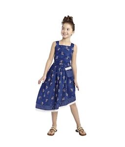 Size M 7/8 Target Disney Beauty and the Beast Movie Girls Belle Dress Navy