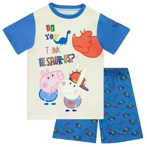Boys George Pig Dinosaur Pyjamas | Peppa Pig PJs for Boys | Kids Peppa Sleepwear - Picture 1 of 9