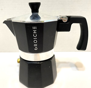 Grosche Milano Black Stovetop Espresso Maker Moka Pot Coffee Maker