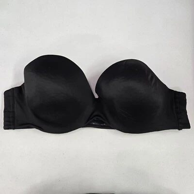Sujetador para mujer Cacique 42D negro push up multidireccional con aros nailon spandex SIN CORREAS Foto 1 de 4