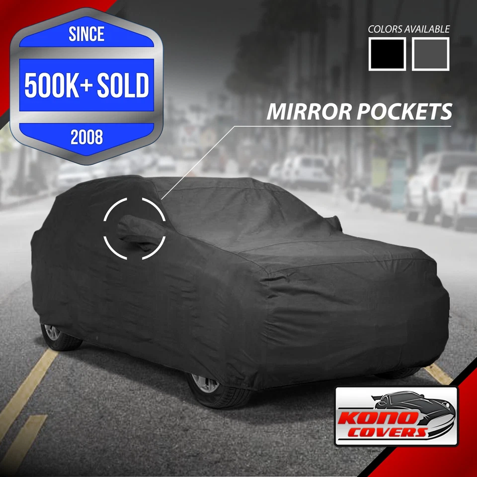 2015 CHEVROLET SUBURBAN Breathable Car Cover w/Mirror Pockets - Black - Image 1 of 4