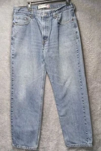 Levi's 550 Relaxed Fit Straight Blue Denim Jeans Mens Size 36 x 32 Baggy - Picture 1 of 9