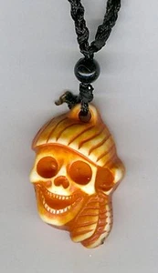 Resin Pirate skull Head necklace. Set of 6! Great for Halloween party! - Picture 1 of 8