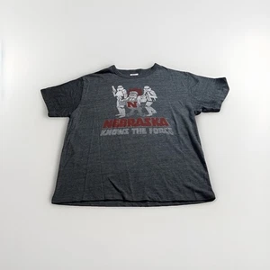 Nebraska cornhusker Herbie Husker & StarWars,  T-shirt Nebraska Knows Men Sz-XL - Picture 1 of 6