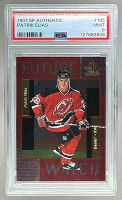 127882849 Patrik Elias 1997 SP Authentic #185 Rookie RC PSA 9 - Image 1 of 3