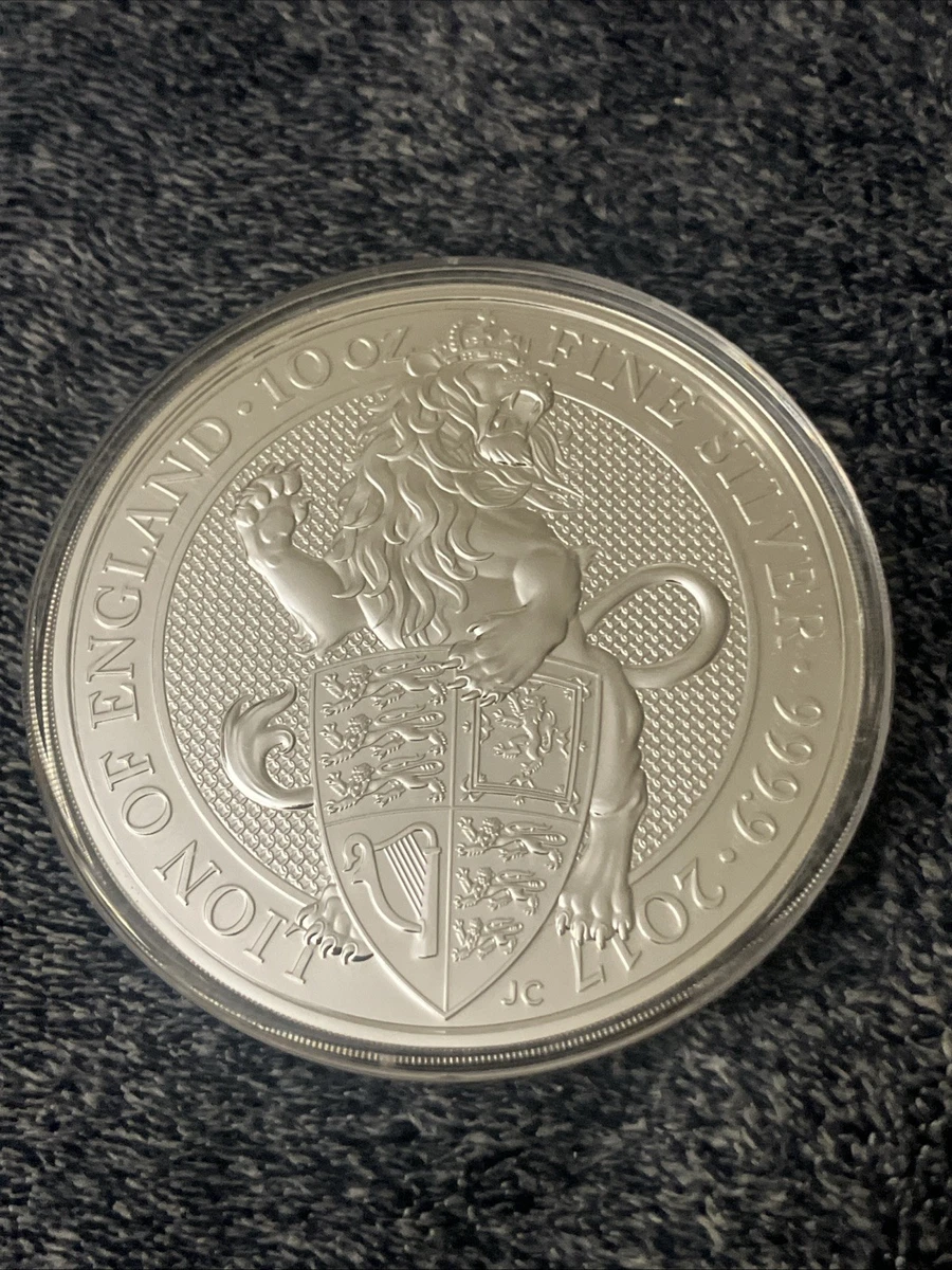 UK Queen's Beast 10 oz Precious Metal Content per Unit Silver