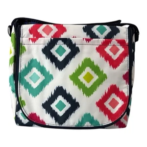 NUEVO CON ETIQUETAS Thirty One 31 Going Places Bolsa de Almuerzo Térmica Bolso de Mano Esquinas de Caramelo Aislado - Imagen 1 de 9