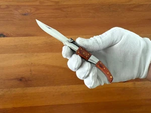 2,5" Arabischer Stil Klapp Taschenmesser Holz Schuppen Handarbeit mit Ratsche Spanien - Bild 1 von 10