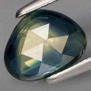 1.22Ct.Heated Only! Blue Yellow Sapphire Africa Attractive Cutting Rose Cut - Picture 1 of 4