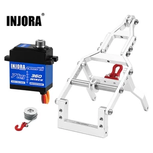 INJORA Tow Truck Crane Kit or Winch Servo INJS2065-360 for 1/24 SCX24 - Picture 1 of 27