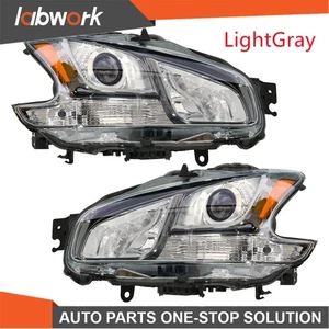Labwork Front For Nissan Maxima 2009-2014 HID Headlight Left+Right  LightGray - Picture 1 of 11