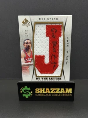 2012 Upper Deck MARK JACKSON By The Letter Patch Auto St Johns /25 BL-MA  MEM AU - Image 1 of 4