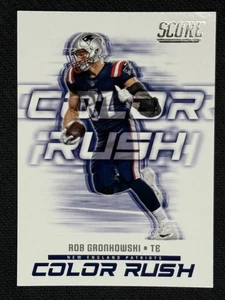 ROB GRONKOWSKI 2018 Panini Score Color Rush #16.  PATS - Picture 1 of 2