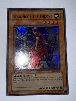 Yugioh Invader Of The Throne MRL-E026 Super Rare 1st Edition (LP) - Image 1 of 2