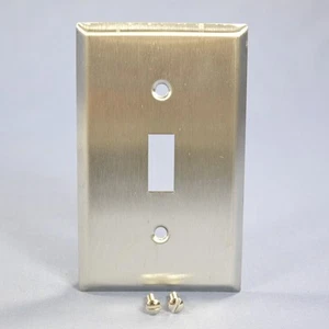 Mulberry Stainless Steel 1-Gang Toggle Switch Cover Wallplate Switchplate 97071 - Picture 1 of 3