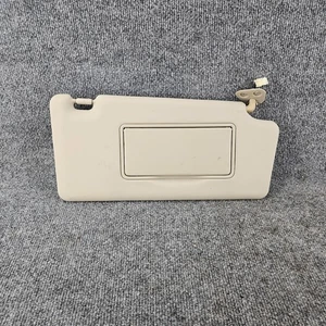 2008-2015 Nissan Rogue Sun Visor Passenger Right BEIGE Vinyl OEM W/ Light - Picture 1 of 9