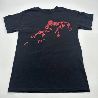 Spider Man Marvel T-Shirt Women Black Graphic Print ..#31072 - Image 1 of 4