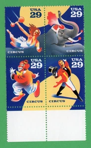Scott #2753a Circus Events (Elephant) Block of 4 Stamps - MNH - Picture 1 of 1