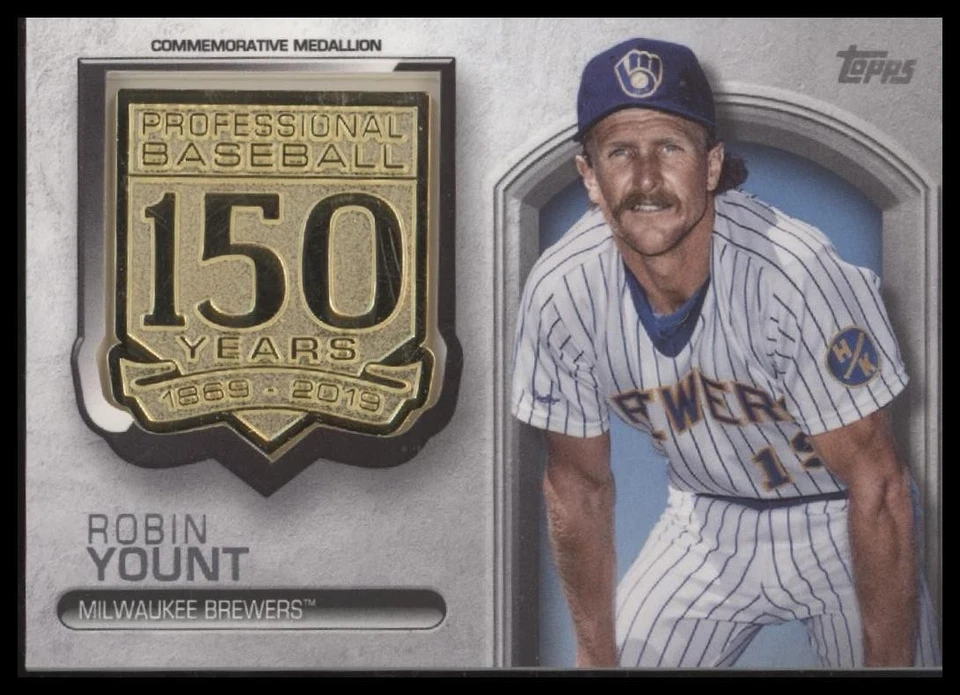 2019 Topps #AMM-RY Robin Yount 150th Anniversary Medallions (Series One) - Image 1 of 2