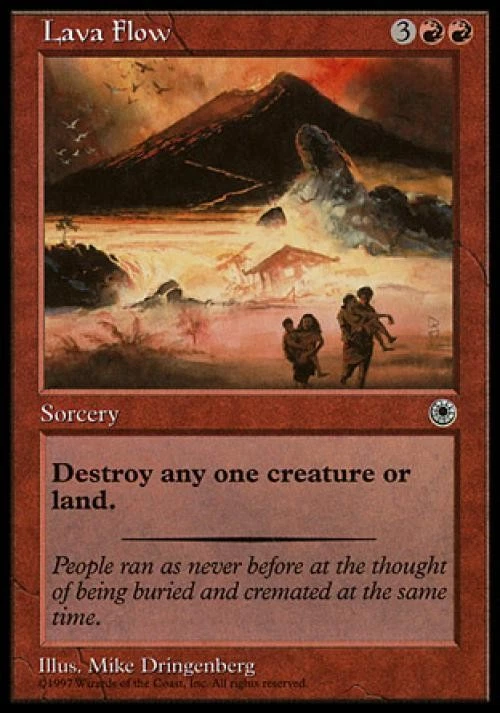 Lava Flow - Light Play MTG Portal - Image 1 of 1
