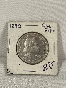 1892 ~  Columbian Expo ~ 50cent ~  .900 Silver ~ Half Dollar ~ US Coin - Picture 1 of 2