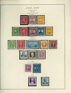 U.S. POSSESSIONS - CANAL ZONE Scott Specialty Page Lot #52 - SEE SCAN - $$$ - Picture 1 of 1