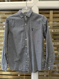 Next Boys Shirt 11 Years Blue And White Check Shirt - Picture 1 of 3