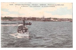 SENEGAL - DAKAR - BATEAU GOUVERNEMENT "LES ALMADIES" - 1909 - Fortier n°2107 - Picture 1 of 1