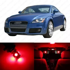 12 x Red Error Free LED Interior Light Package For 2000 - 2006 Audi TT + TOOL - Bild 1 von 6