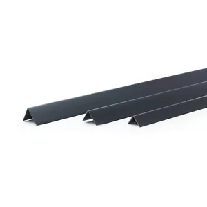 2m Winkel Leisten PVC Kunststoffwinkelprofil Winkelprofil Fensterleiste Schwarz - Bild 1 von 2