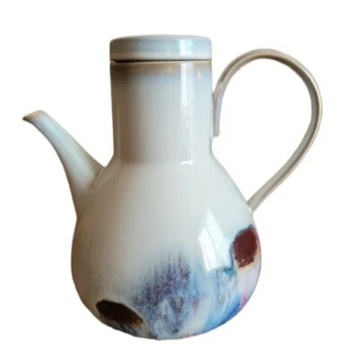 Anthropologie Handpainted Stoneware Multi color Teapot  - Image 1 of 4