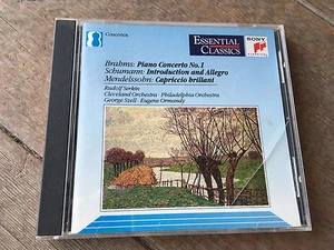 Brahms Piano Concerto 1 Schumann Introduction Allegro CD 1992 Sony Classics  - Picture 1 of 4