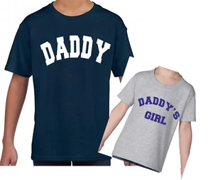 Fathers Day T Shirts - Daddy Daddy's Girl - Cotton T Shirts - Picture 1 of 1