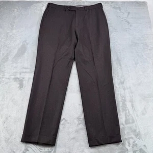 Ermenegildo Zegna Pantalon Trousers Mens EU 52R (34US) Brown 100% Wool Pants - Picture 1 of 14