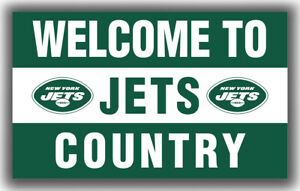 New York Jets  Welcome to JETS Country Flag 90x150cm 3x5ft Football Best banner