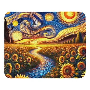 Sunflower Field Starry Night Mouse pad - Afbeelding 1 van 1