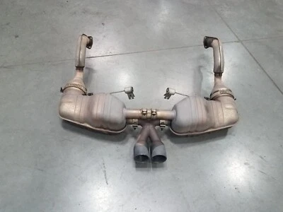 2006 Porsche Cayman S 987  OEM Exhaust Muffler / Pipes / Tips #4205 P1 - Image 1 of 4
