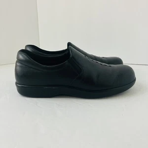 SAS Tripad Comfort Shoes Womens Size 7.5 N Black Leather Slip On Loafers Comfort - Picture 1 of 7