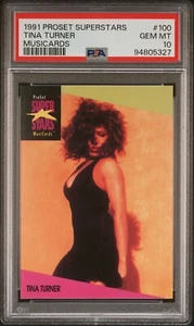 TINA TURNER 1991 Pro Set SuperStars Musicards #100 GEM MINT PSA 10 {Pop 6} - Picture 1 of 2