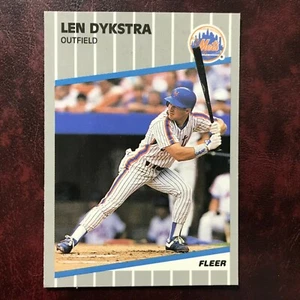 1989 Fleer GLOSSY Set LENNY DYKSTRA #33 N.Y. METS ** MINT ** HIGH GRADE ** - Picture 1 of 2