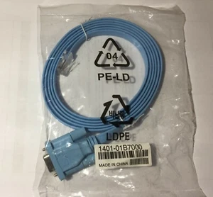 Cable console Cisco DB9 F - RJ45 1.8m 1401-01B7000 NEUF NEW - Photo 1/1