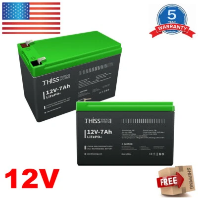 THISS LiFePO4 Lithium Battery 12V 15Ah fit for RV Off-grid  Trolling Motor LOT - Image 1 of 4